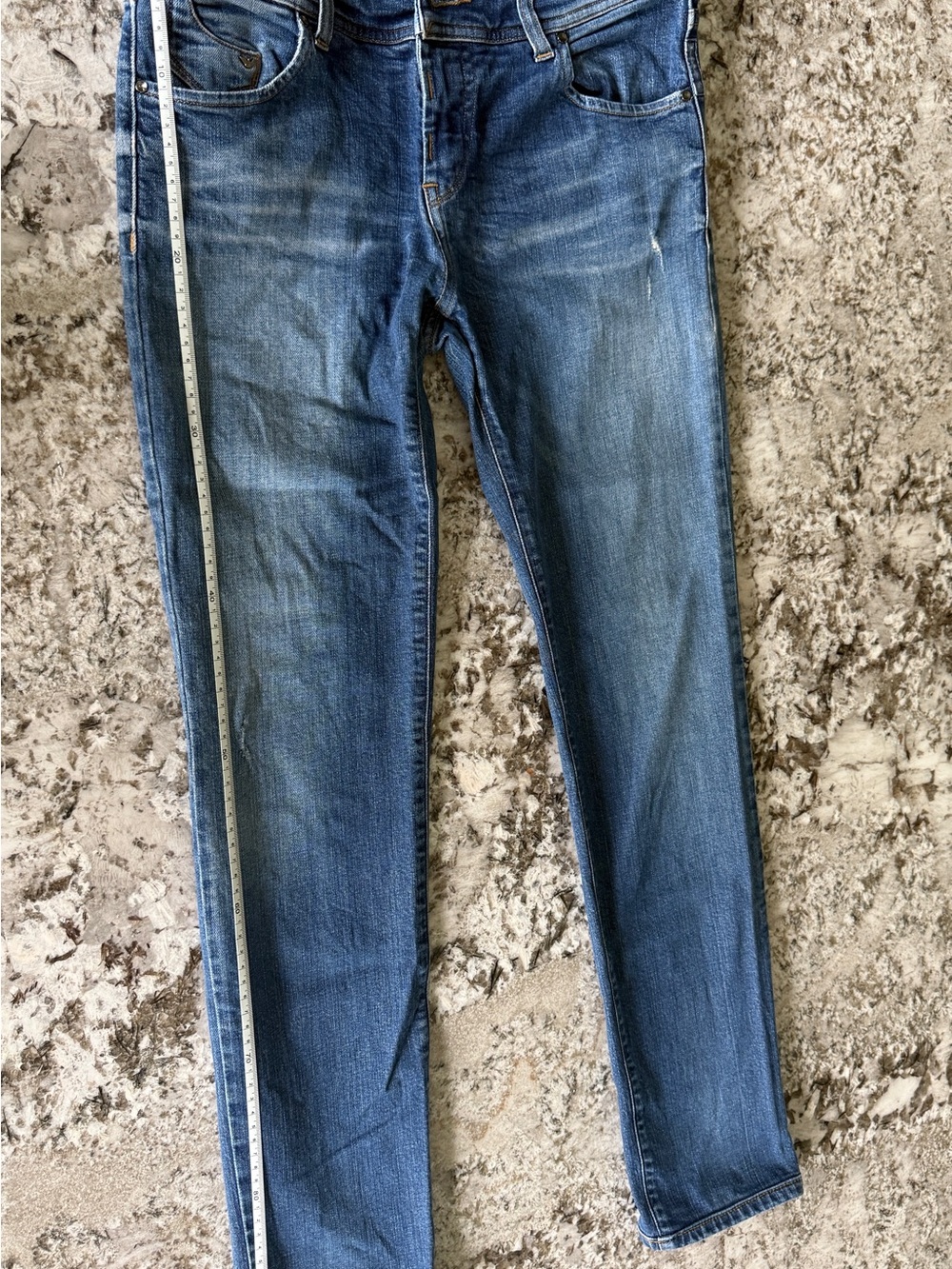 Armani Jeans Men's Skinny Denim in Faded Blue